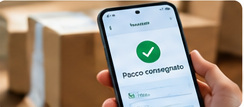 Aggiornamenti – scena illustrativa del servizio posta e pacchi