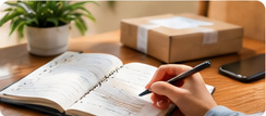 Organizzazione – scena illustrativa del servizio posta e pacchi